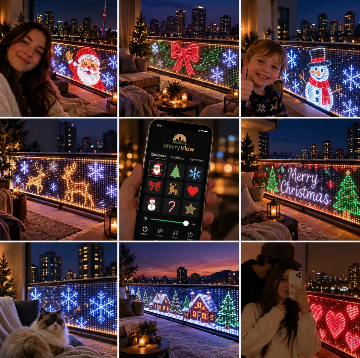 Merry Pixels™ Balcony Lights